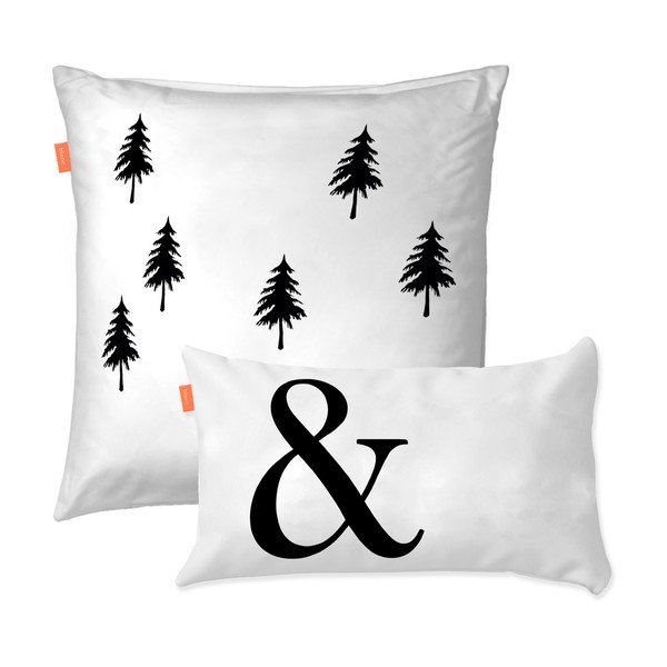 Set di 2 federe in cotone Ampersander - Blanc