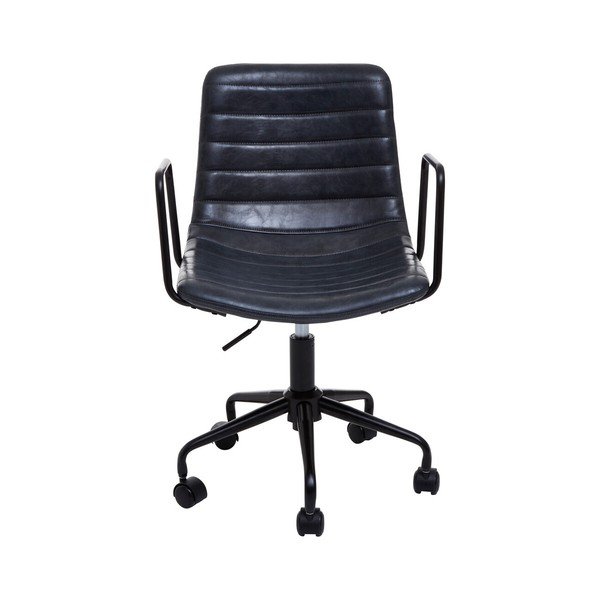 Sedia da ufficio grigio scuro in similpelle Forbes – Premier Housewares-image-2