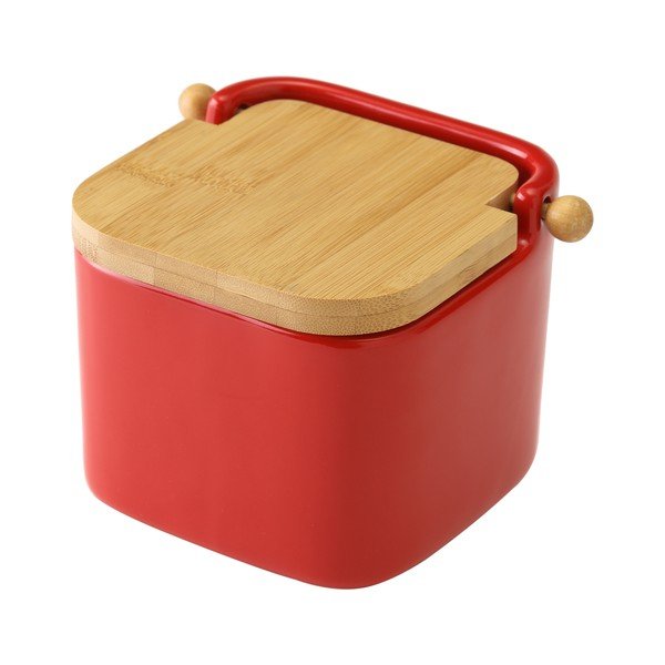 Contenitore per sale in ceramica rossa Unimasa, 750 ml - Casa Selección