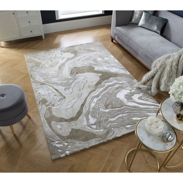 Tappeto beige/naturale 160x230 cm Marbled - Flair Rugs-image-1