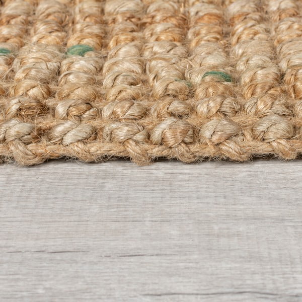 Tappeto di colore naturale in iuta tessuto a mano 160x230 cm Jute Boucle Multi – Flair Rugs-image-4