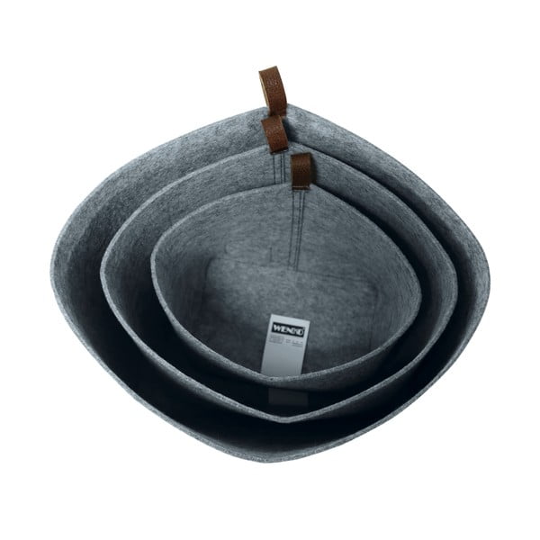 Organizzatore tessile grigio Feltro, 30 x 18 cm Feli - Wenko-image-4