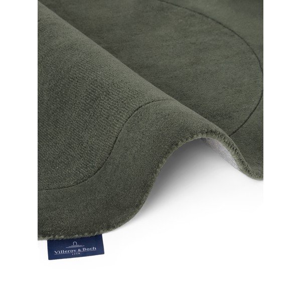 Tappeto rotondo verde scuro in misto lana tessuto a mano ø 150 cm Kivi – Villeroy&Boch-image-4