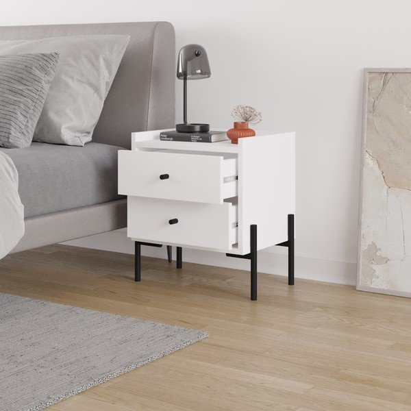 Comodino bianco Mayra - Marckeric-image-1