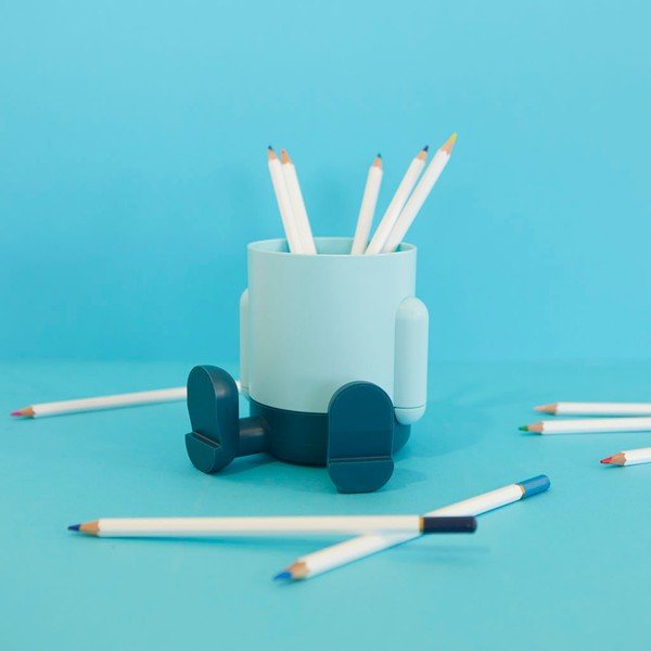 Organizer in plastica per la cancelleria Mr. Sitty - Balvi-image-1