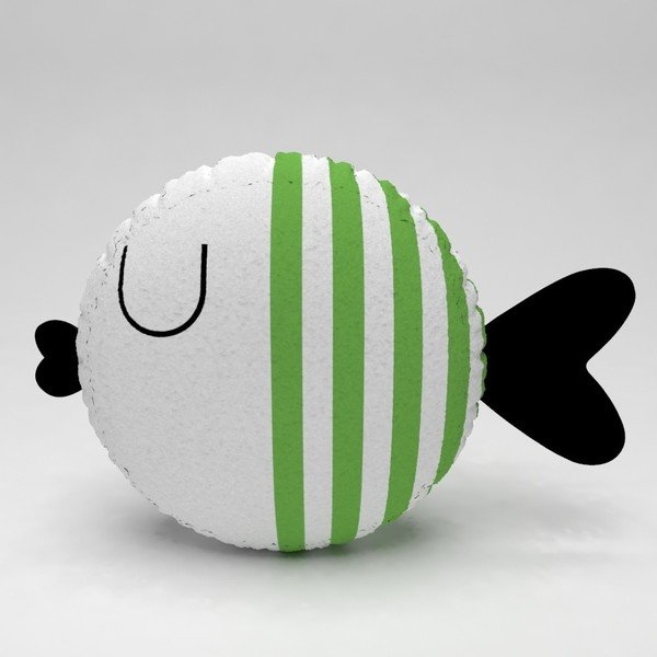 Dětský polštářek OYO Kids Fish With Green Stripes