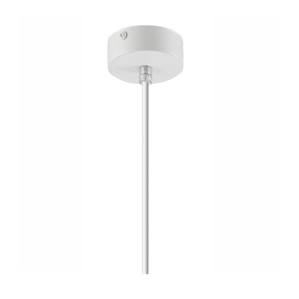 Lampada a sospensione bianca con paralume in tessuto ø 15 cm Enrico - LAMKUR-image-4