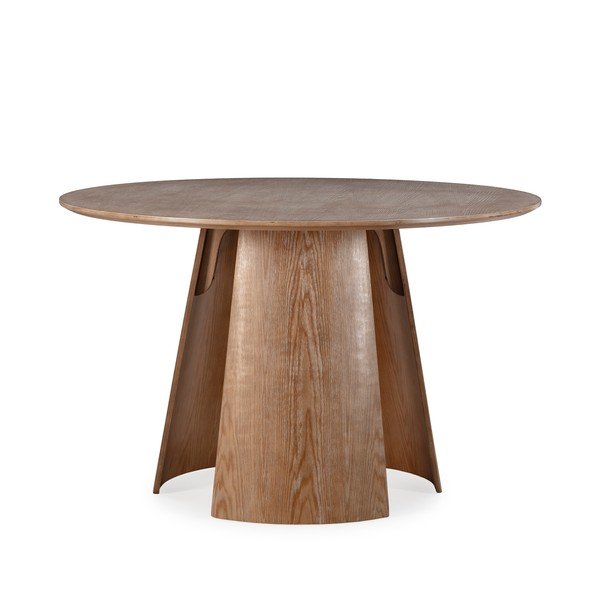 Tavolo da pranzo rotondo con effetto rovere ø 120 cm Zuri – MOME