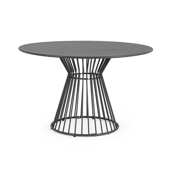 Tavolo da pranzo da giardino rotondo in acciaio ø 120 cm Austin – Bizzotto