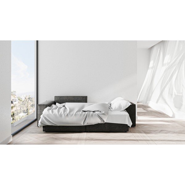 Divano letto grigio antracite ad angolo variabile Melow - Ghado-image-4