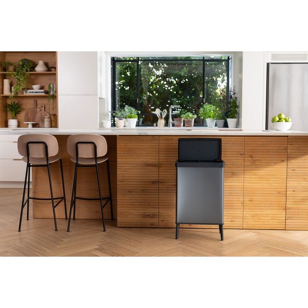 Cestino per la spazzatura blu touch in plastica riciclata 54 l Verto High - Curver-image-3