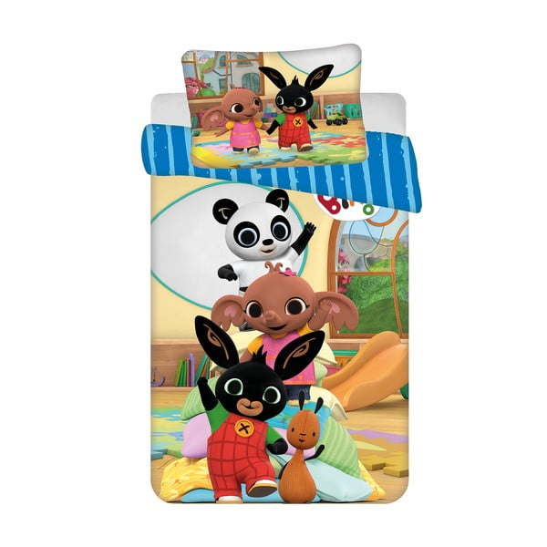 Set copripiumino e federa da bambini in cotone per culla 100x135 cm Bing Bunny "Tower" – Jerry Fabrics