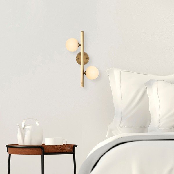 Lampada da parete dorata Domino – Opviq lights-image-1