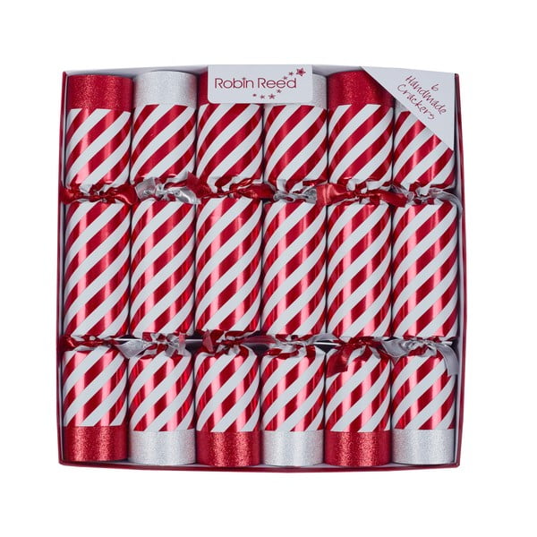 Set di 6 cracker natalizi Candy Cane - Robin Reed