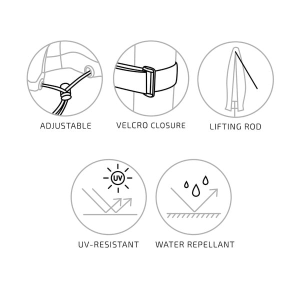 Copriombrello nero ø 35 cm - House Nordic-image-2