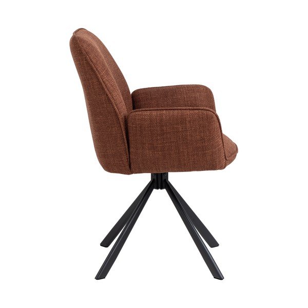 Set di sedie da pranzo color mattone in imbottito con braccioli 2 pz Glenda – Actona-image-3