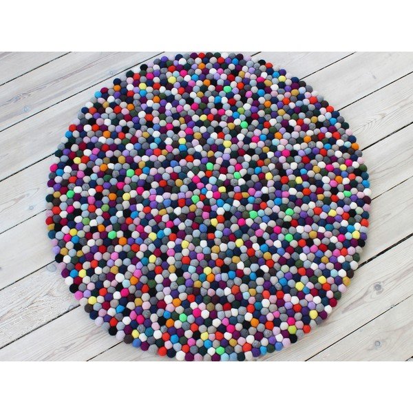 Tappeto in lana Multi Pang, ⌀ 200 cm Ball Rugs - Wooldot-image-1