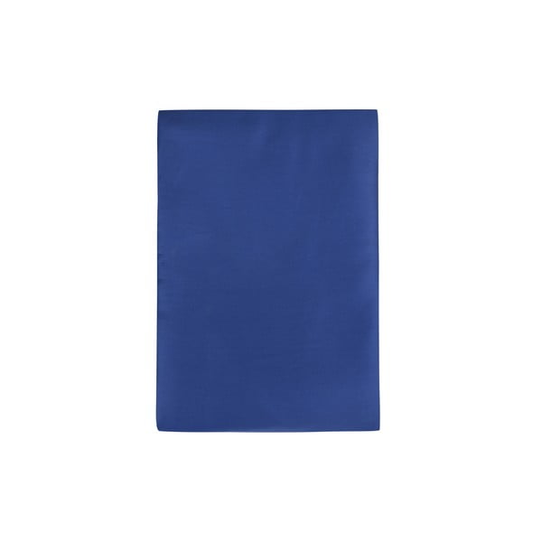 Lenzuolo blu scuro in cotone sateen elasticizzato 140x200 cm - Mijolnir