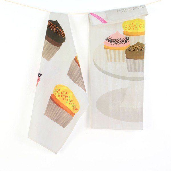 Set dvou utěrek Cupcakes