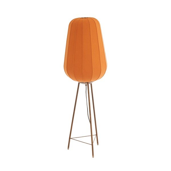 Lampada da terra color terracotta con paralume in tessuto (altezza totale 133 cm) Bibury – Light & Living