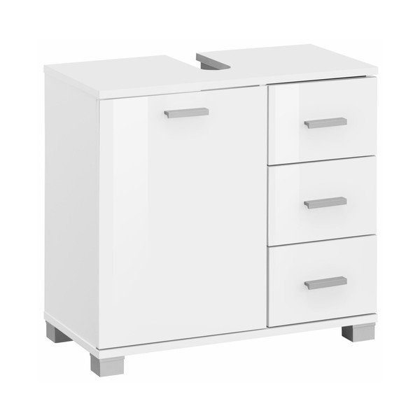 Mobile in legno bianco sotto il lavello Rhonda - Støraa-image-1