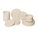 Set di piatti color crema in gres 18 pz Malia - Bonami Selection