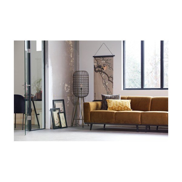 Cuscino in cotone giallo senape , 40 x 60 cm - BePureHome-image-3