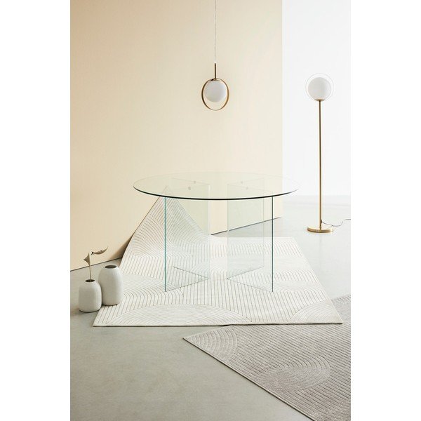 Tavolo da pranzo rotondo in vetro ø 130 cm Iride – Bizzotto-image-1