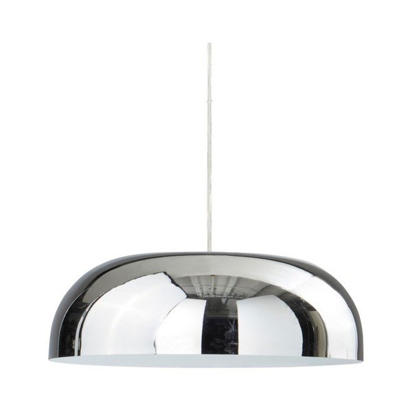 Lampadario color argento lucido in acciaio ø 35 cm Ragge – Jotex
