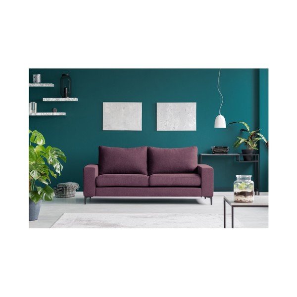 Fialová třímístná pohovka Kooko Home Cancan-image-2