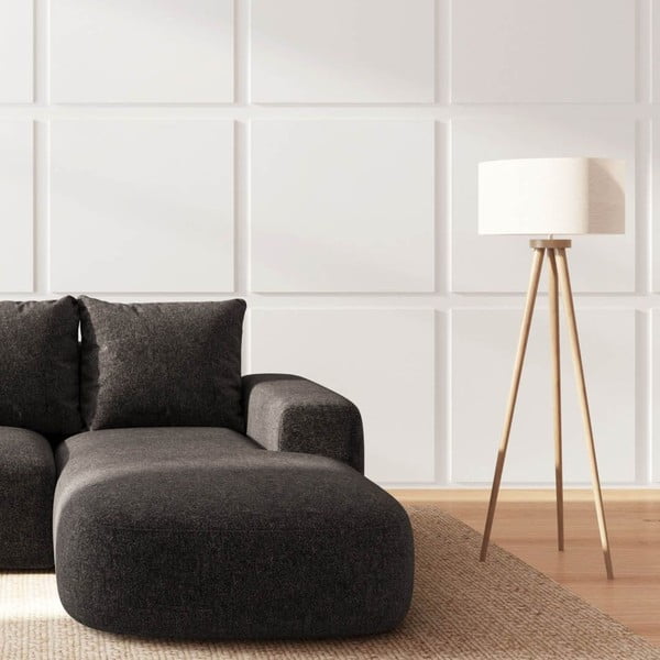 Divano angolare color antracite (con penisola a destra e chaise lounge) Monce – Rodier-image-3