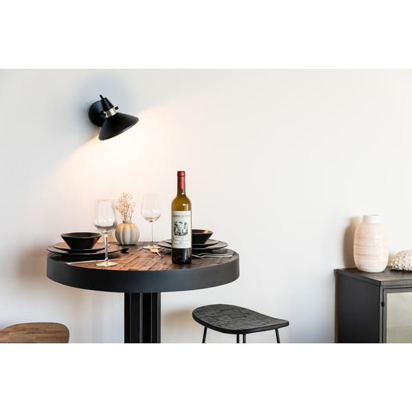 Lampada da parete nera Jona - White Label-image-3