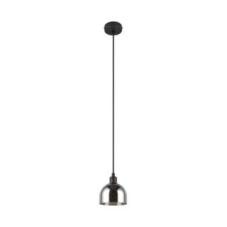Lampadario nero/argentato con paralume in vetro ø 12 cm Molly – Trio