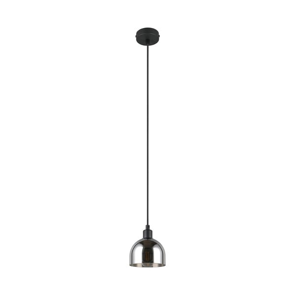 Lampadario nero/argentato con paralume in vetro ø 12 cm Molly – Trio