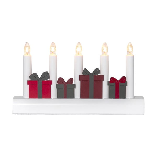 Decorazione natalizia luminosa rossa/bianca con alimentazione a corrente Julia – Star Trading