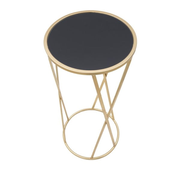 Tavolo pieghevole in nero e oro , altezza 75 cm Glam Simple - Mauro Ferretti-image-4