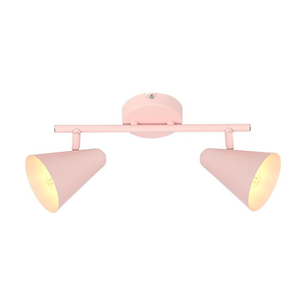 Lampada da soffitto rosa chiaro con paralume in metallo 42x10 cm Amor - Candellux Lighting