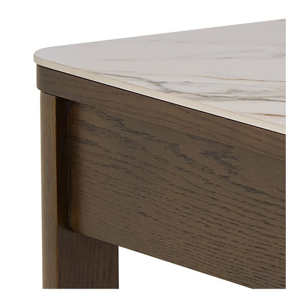 Tavolino da salotto beige/marrone scuro con piano in ceramica 70x130 cm Southampton – Actona-image-4