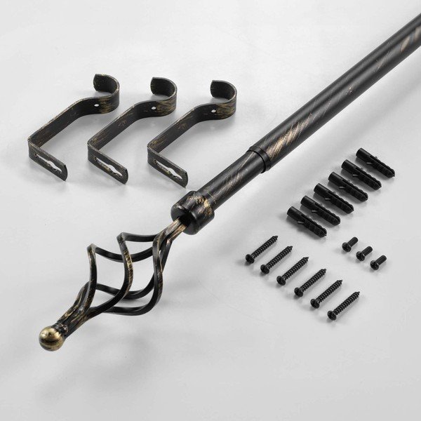 Mantovana estensibile in metallo 120 - 210 cm Tempo - douceur d'intérieur-image-4