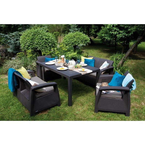 Set da giardino grigio Fiesta Bahamas - Keter-image-1