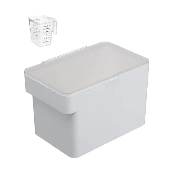 Set di ciotola e contenitore per cibo per animali domestici bianco Tower - YAMAZAKI-image-3