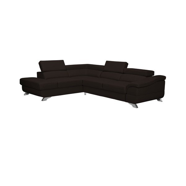 Divano letto Gamma marrone scuro, angolo sinistro - Windsor & Co Sofas-image-1
