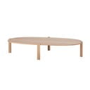 Tavolino da salotto di colore naturale in rovere massiccio 100x180 cm Kulin – Gazzda