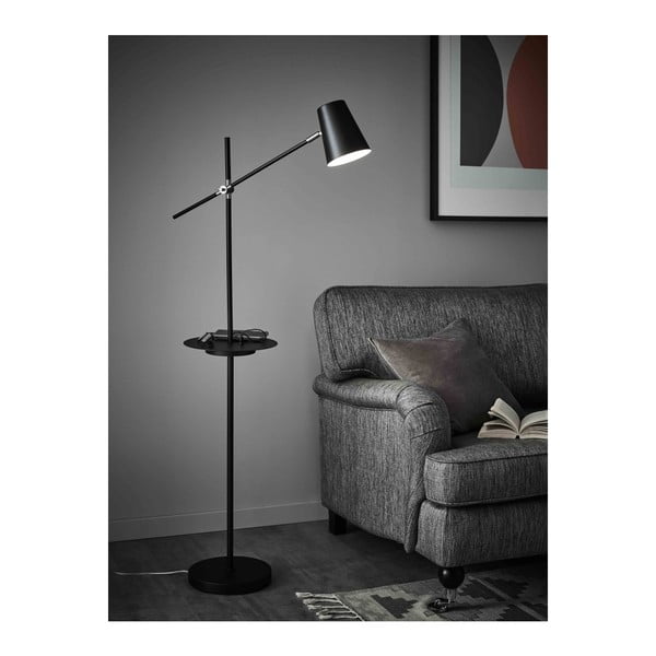 Lampada a stelo nera con vano portaoggetti Linear - Markslöjd-image-2