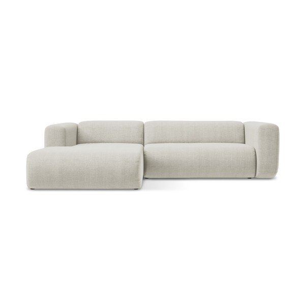 Divano angolare beige (con penisola a sinistra/con chaise lounge) Ekahi – Makamii