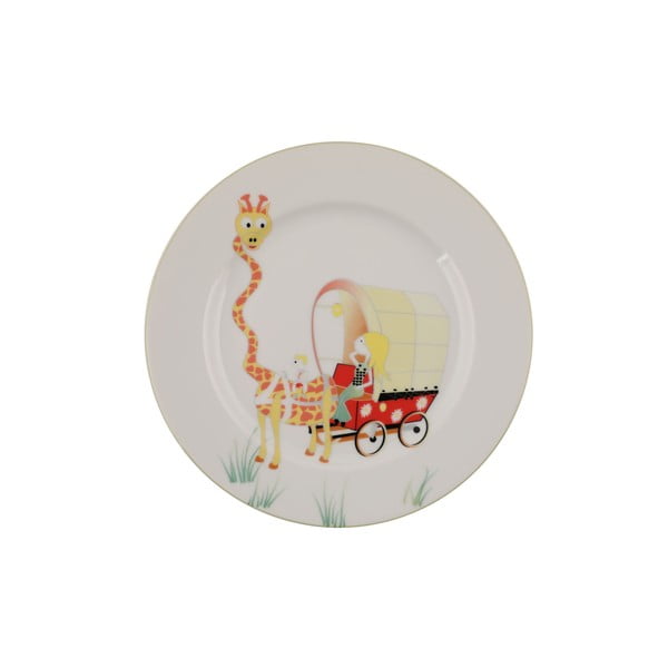 Set da pranzo in porcellana per bambini da 5 pezzi Giraffe - Kütahya Porselen-image-2