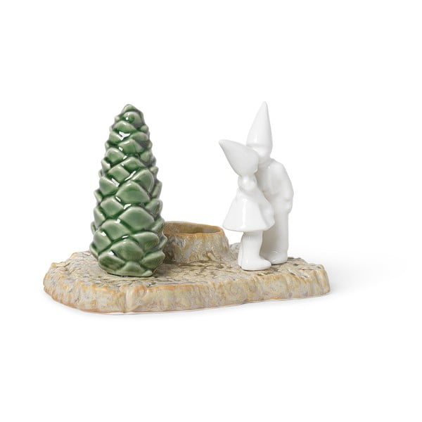 Portacandele natalizio in gres Bacio di Natale, lunghezza 17 cm Christmas Tales - Kähler Design-image-2