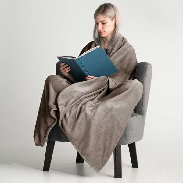 Plaid marrone , 150 x 200 cm Mic - DecoKing-image-1