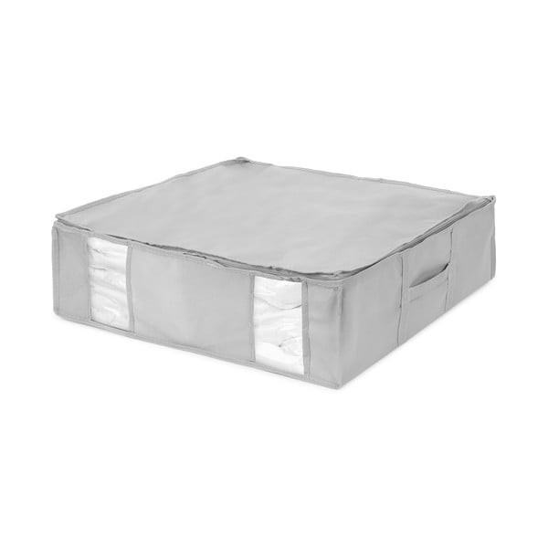 Organizer per vestiti sottovuoto/rinforzato in tessuto 56x56x16,5 cm Granit – Compactor