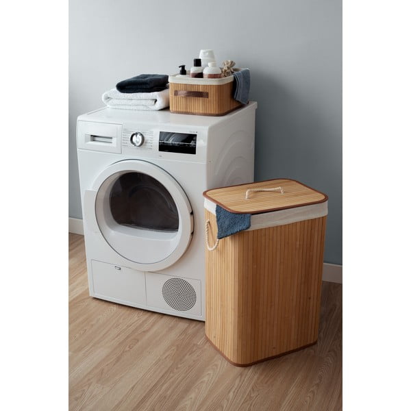 Cesto portaoggetti in bambù marrone Carossa - Compactor-image-2